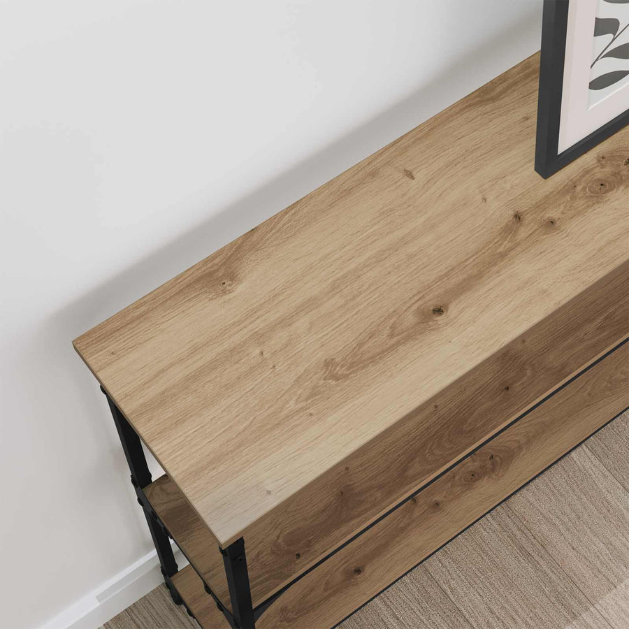 Wandtafel Artisan Eiken 100 x 22,5 x 75 cm Bewerkt hout