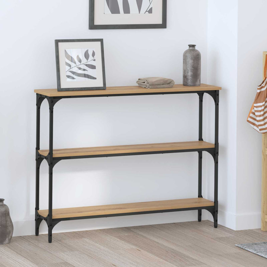 Wandtafel Artisan Eiken 100 x 22,5 x 75 cm Bewerkt hout