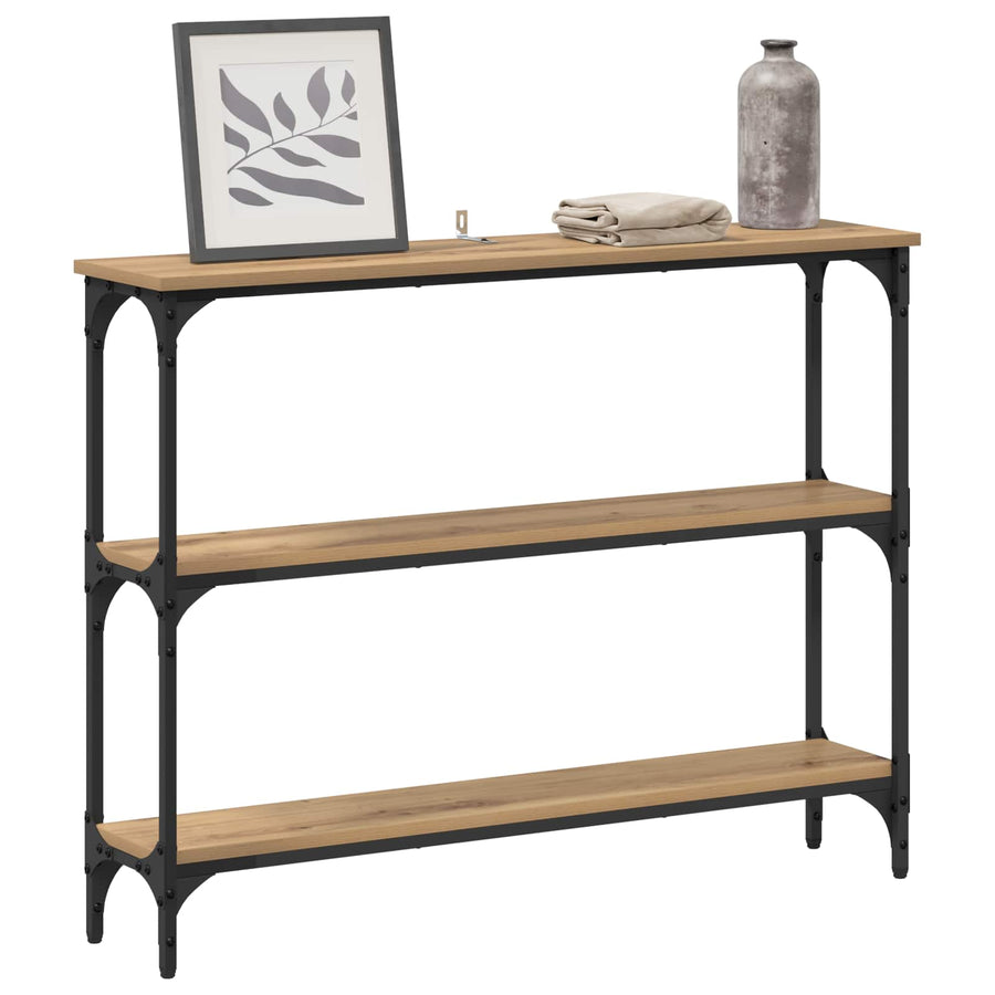 Wandtafel Artisan Eiken 100 x 22,5 x 75 cm Bewerkt hout