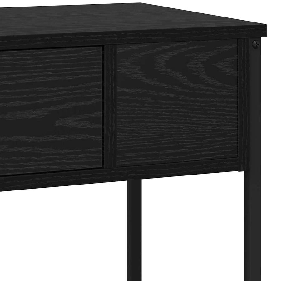 Wandtafel Anders Zwart eiken 100 x 34.5 x 75 cm Bewerkt hout