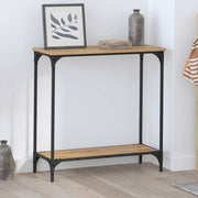 Wandtafel 75x30.5x75 cm eikenkleurig zwart