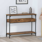 Wandtafel 100x29x75 cm bewerkt hout