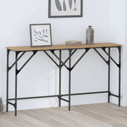 Wandtafel 140x29x75 cm bewerkt hout eikenkleurig