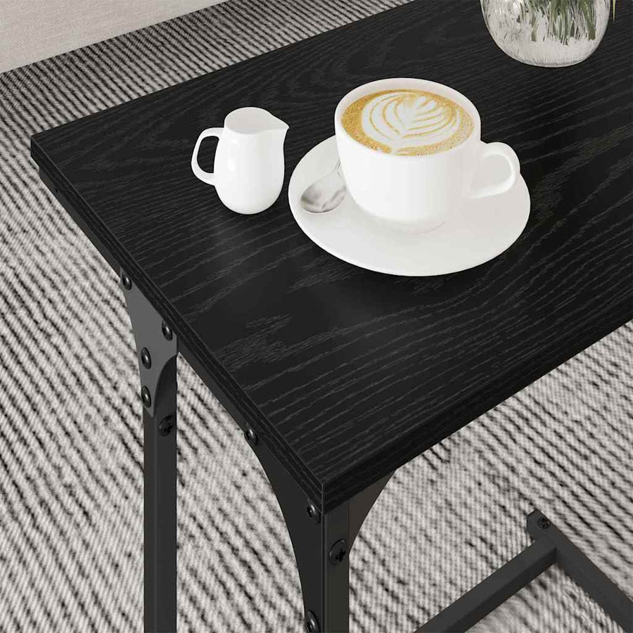 Nesting Koffietafel 3 pcs Zwart eiken Bewerkt hout