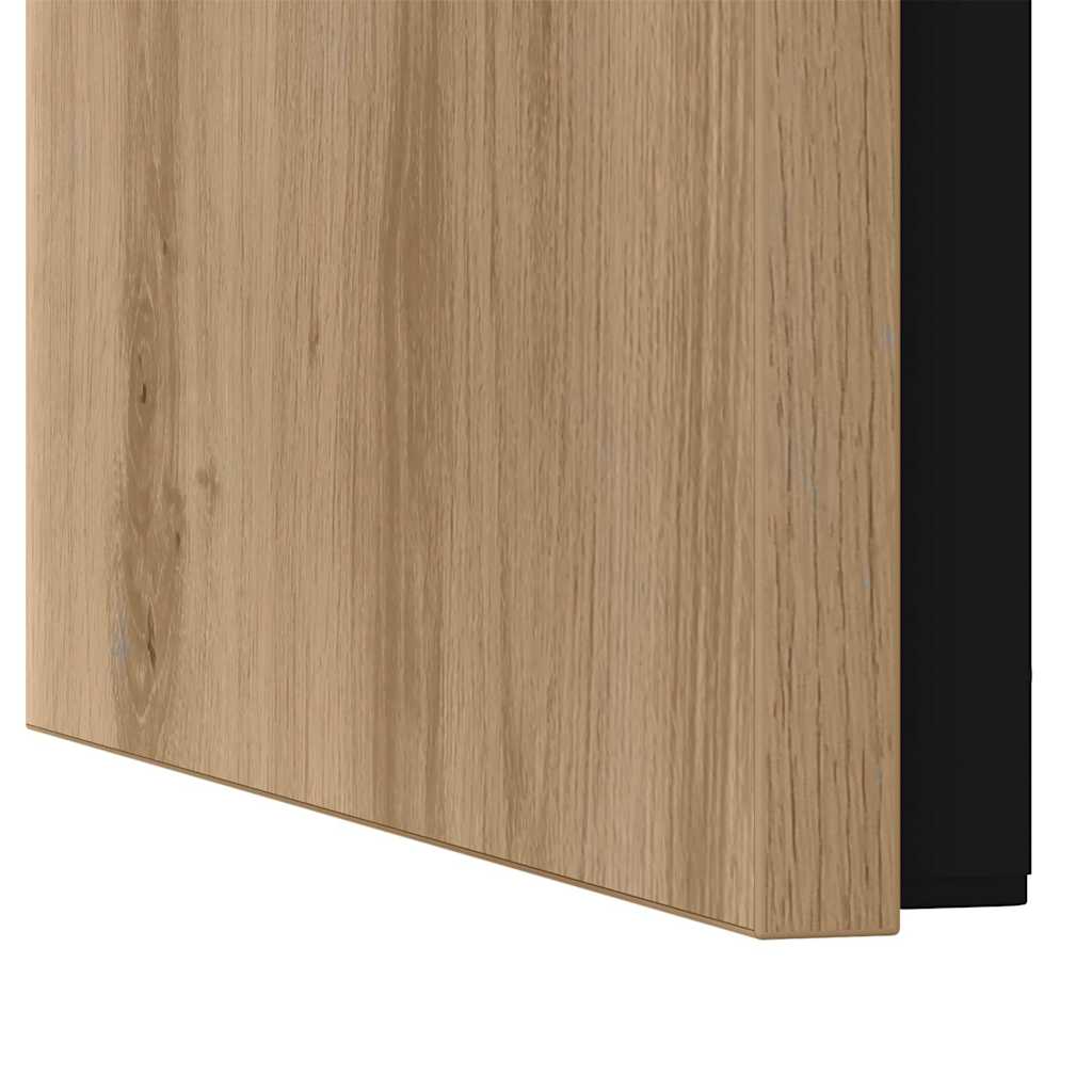 Nesting Koffietafel 3 pcs artisanaal eikenkleurig