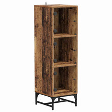 Highboard Oud hout 35 x 37 x 117 cm Bewerkt hout