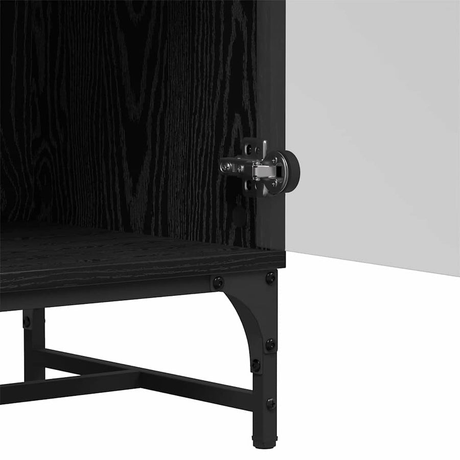 Dressoir Zwart Eiken 35 x 37 x 117 cm