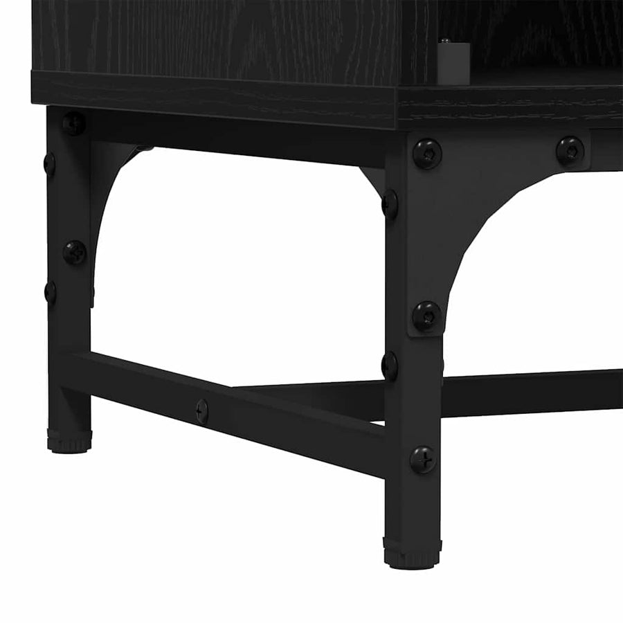 Dressoir Zwart Eiken 35 x 37 x 117 cm