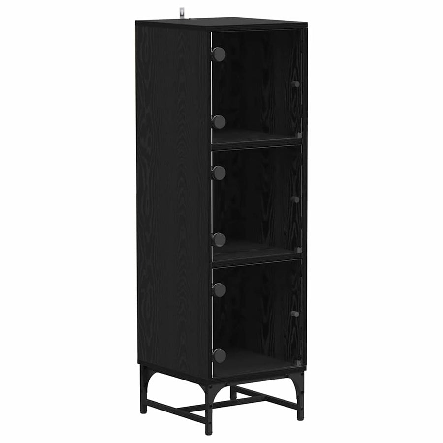 Dressoir Zwart Eiken 35 x 37 x 117 cm