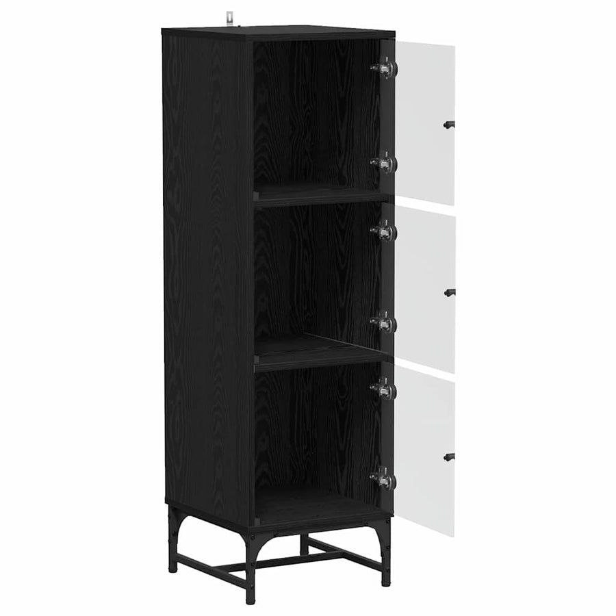 Dressoir Zwart Eiken 35 x 37 x 117 cm