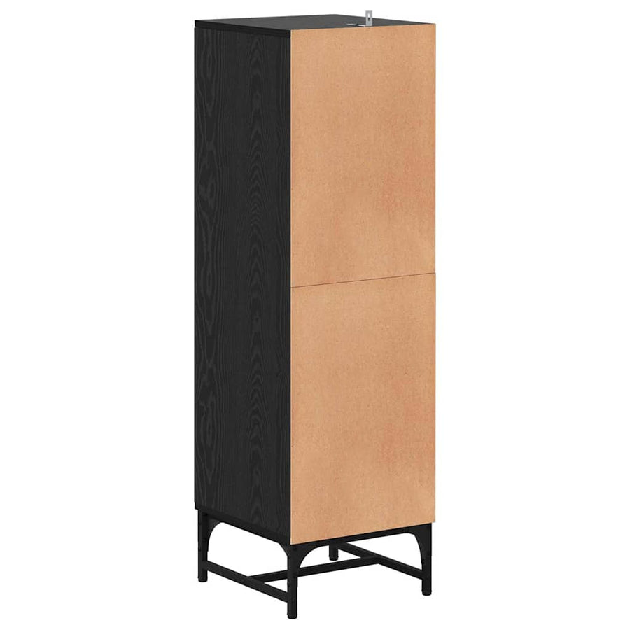 Dressoir Zwart Eiken 35 x 37 x 117 cm