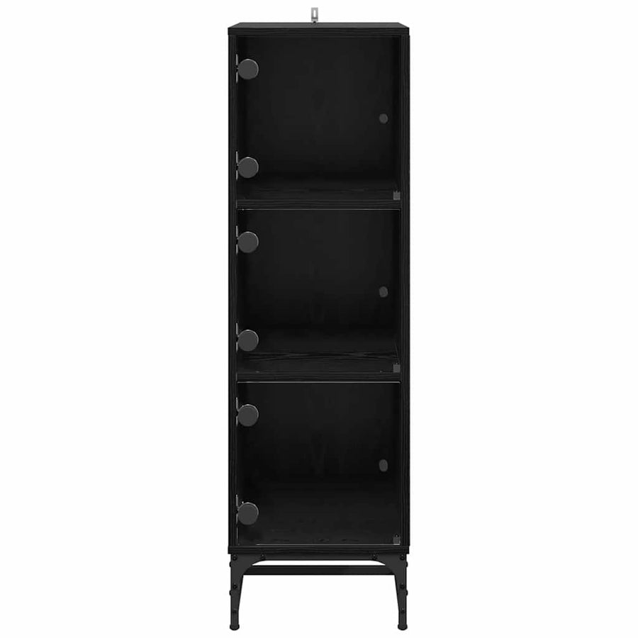 Dressoir Zwart Eiken 35 x 37 x 117 cm