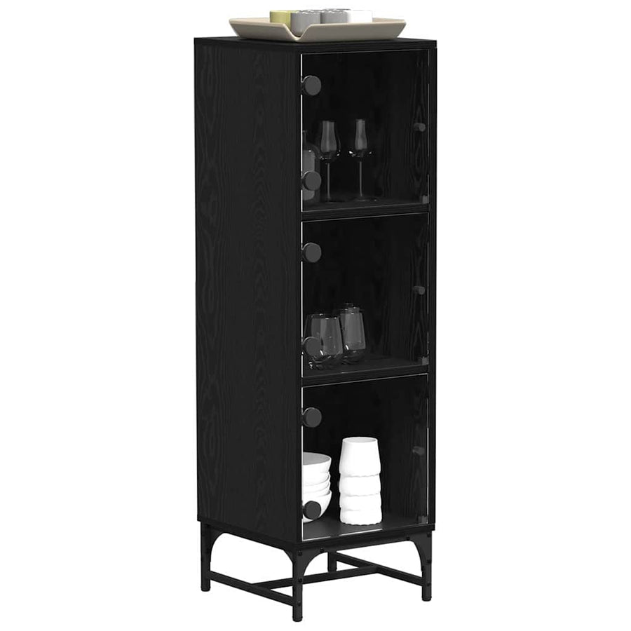 Dressoir Zwart Eiken 35 x 37 x 117 cm