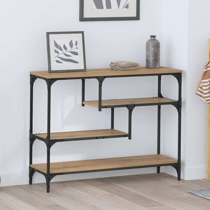 Wandtafel met plank Artisan Eiken 100 x 30 x 75 cm Bewerkt hout