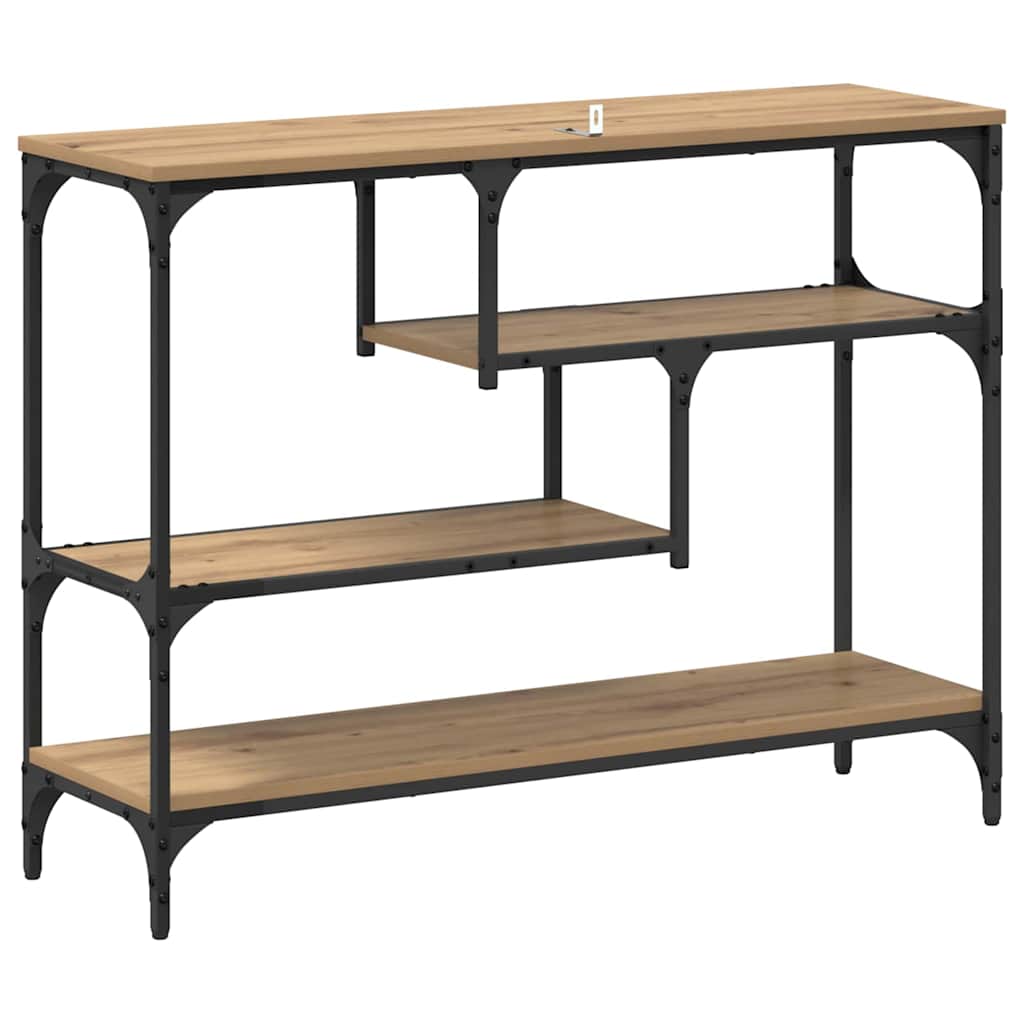 Wandtafel met plank Artisan Eiken 100 x 30 x 75 cm Bewerkt hout