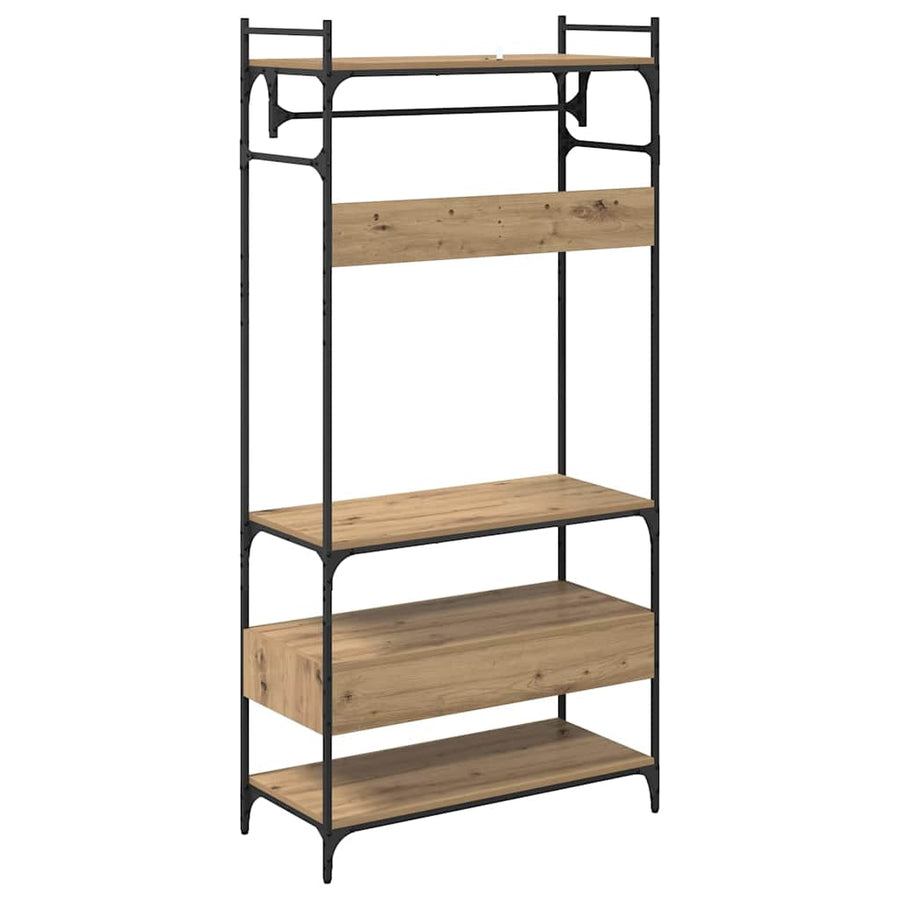 Kledingkast met lade artisanaal eikenkleurig 89 x 39 x 184.5 cm