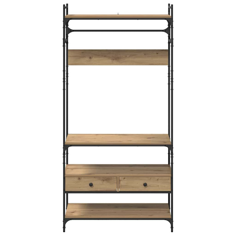 Kledingkast met lade artisanaal eikenkleurig 89 x 39 x 184.5 cm