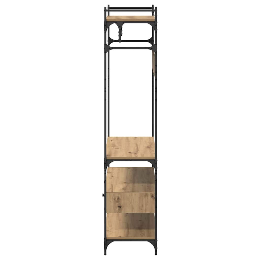 Kledingkast met lade artisanaal eikenkleurig 89 x 39 x 184.5 cm