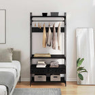 Wardrobe Black oak 89 x 39 x 184.5 cm Engineered wood