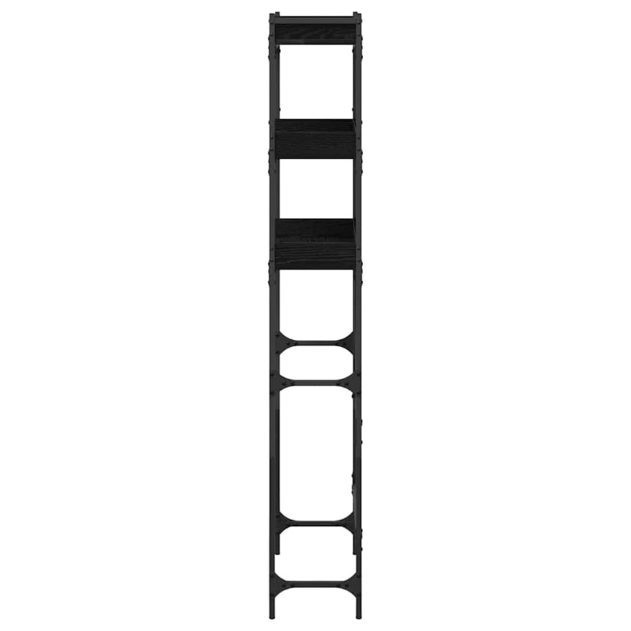 Wasmachineplank Zwart 0ak 67 x 25 x 163 cm Bewerkt hout