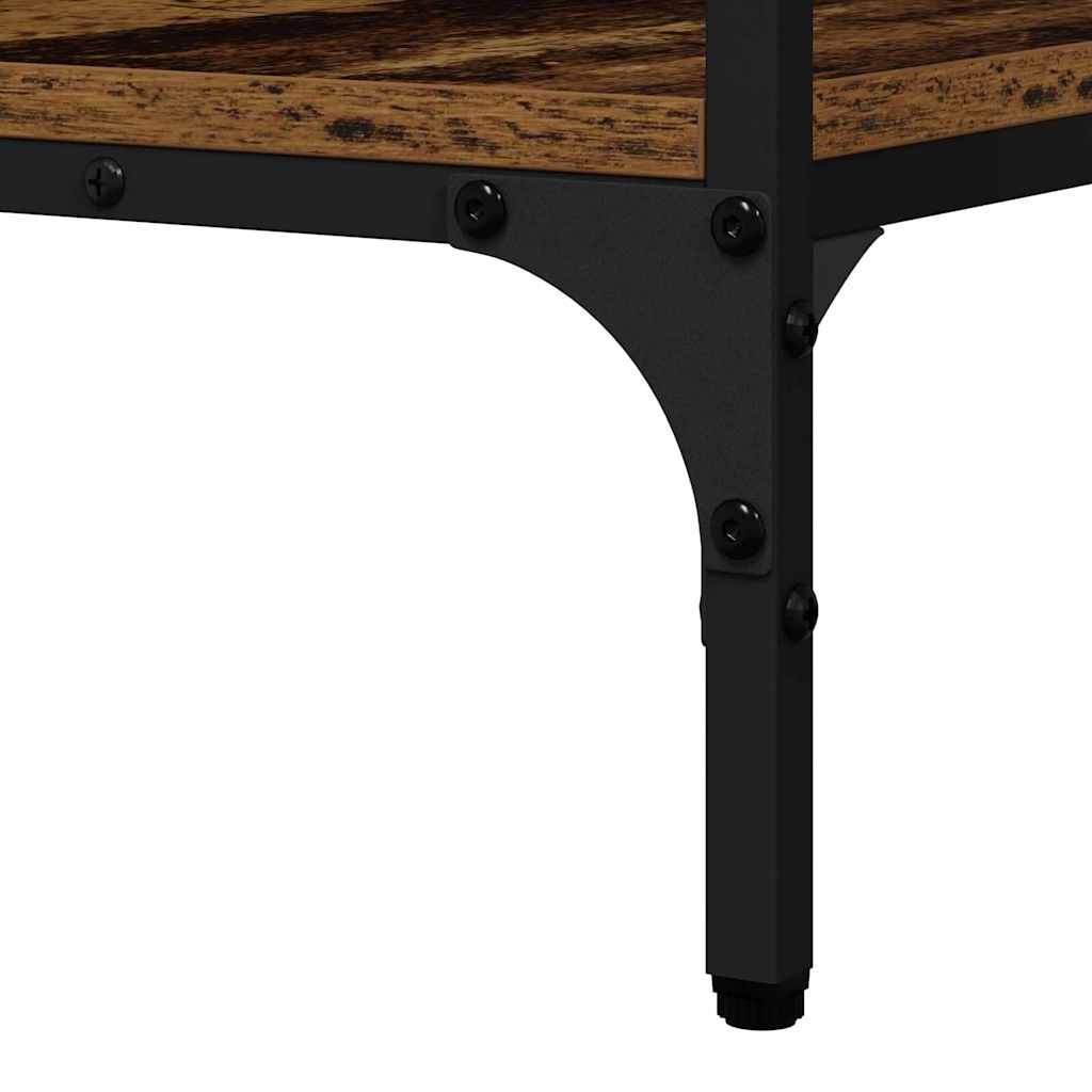 Wandtafel Met Plank Oudhout 100 X 32 X 75 Cm Bewerkt Hout Oud hout