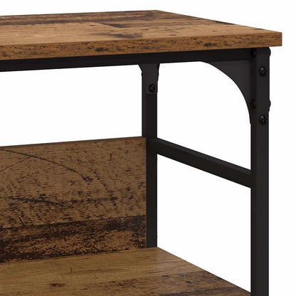 Wandtafel Met Plank Oudhout 100 X 32 X 75 Cm Bewerkt Hout Oud hout