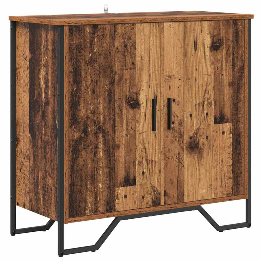 Dressoir met plank met opslag met de deur Bruin 78 x 35,5 x 74,5 cm Bewerkt hout