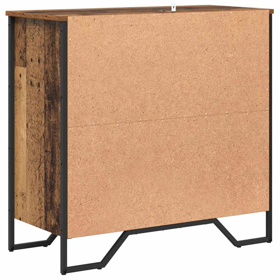 Dressoir met plank met opslag met de deur Bruin 78 x 35,5 x 74,5 cm Bewerkt hout
