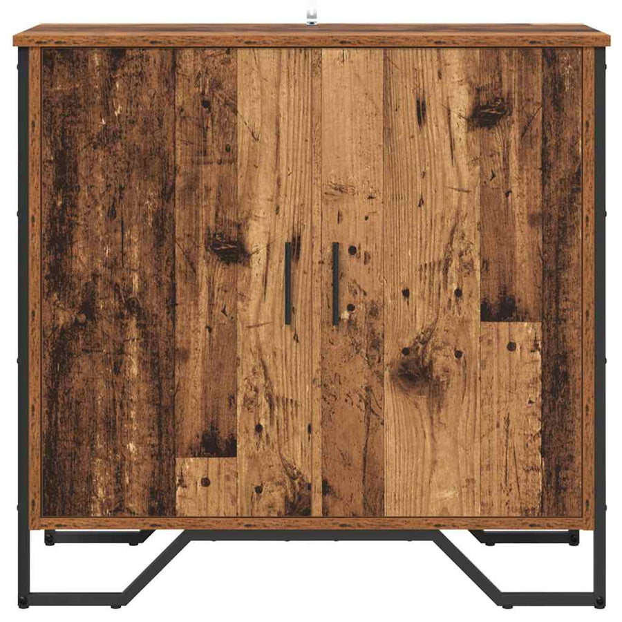 Dressoir met plank met opslag met de deur Bruin 78 x 35,5 x 74,5 cm Bewerkt hout