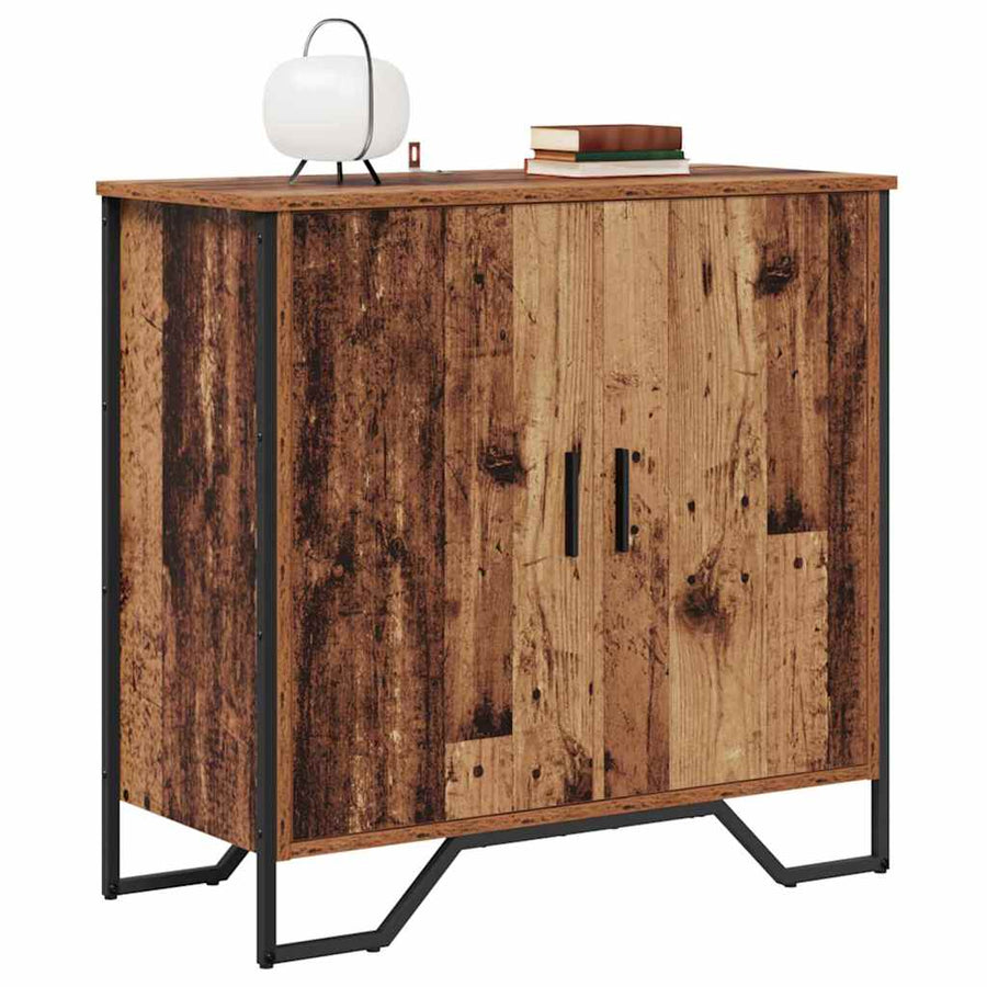 Dressoir met plank met opslag met de deur Bruin 78 x 35,5 x 74,5 cm Bewerkt hout