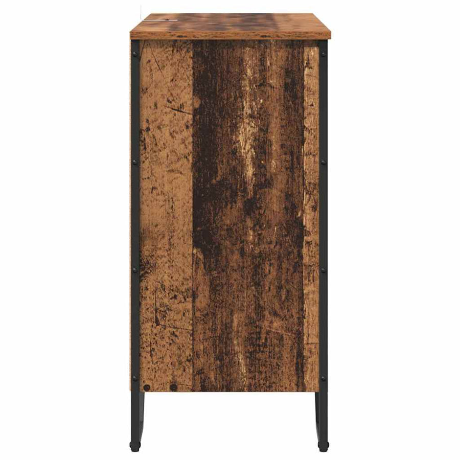 Dressoir met plank met opslag met de deur Bruin 78 x 35,5 x 74,5 cm Bewerkt hout