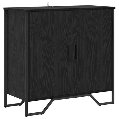 Dressoir Zwart eiken 78 x 35.5 x 74.5 cm Bewerkt hout
