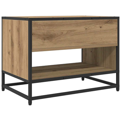 TV-kast artisanaal eikenkleurig 61 x 40 x 46 cm Bewerkt hout