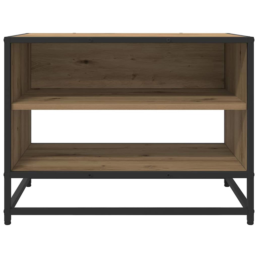 TV-kast artisanaal eikenkleurig 61 x 40 x 46 cm Bewerkt hout