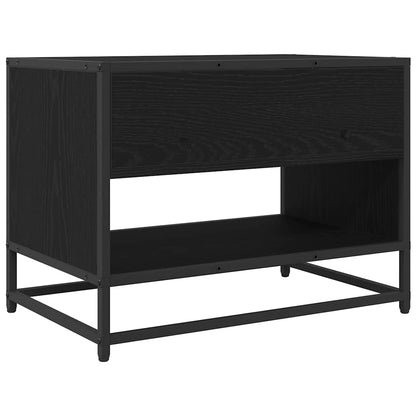 TV-kast Zwart eiken 61 x 40 x 46 cm Bewerkt hout