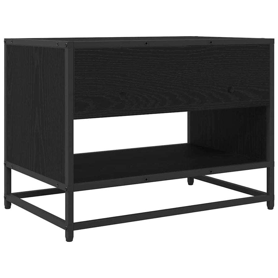 TV-kast Zwart eiken 61 x 40 x 46 cm Bewerkt hout