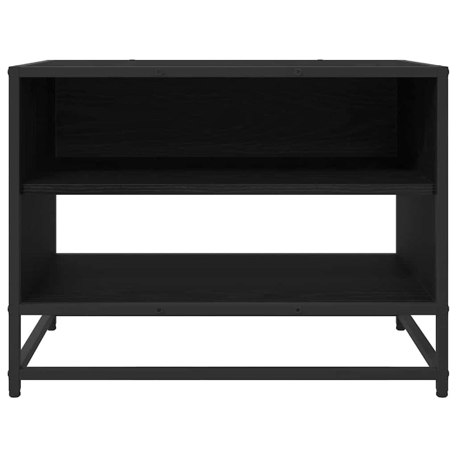 TV-kast Zwart eiken 61 x 40 x 46 cm Bewerkt hout
