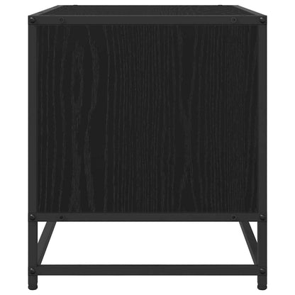 TV-kast Zwart eiken 61 x 40 x 46 cm Bewerkt hout