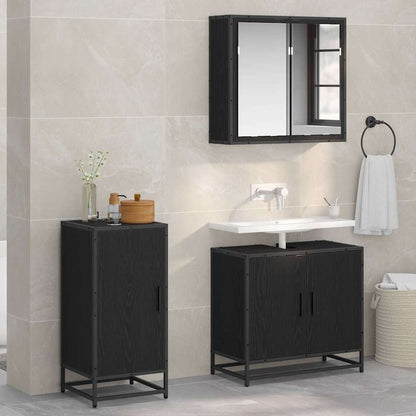 Dressoir Zwart Eiken 35,5 x 35 x 76 cm
