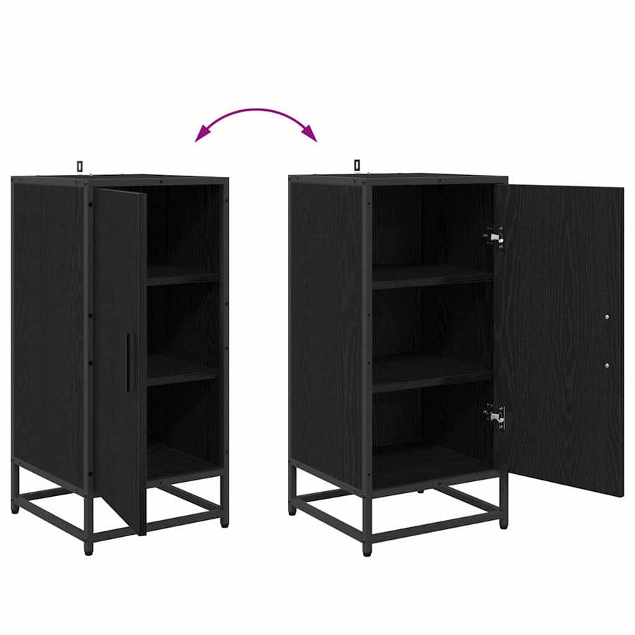 Dressoir Zwart Eiken 35,5 x 35 x 76 cm