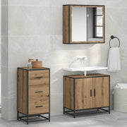 Dressoir 35,5x35x76 cm bewerkt hout eikenkleurig