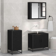 Dressoir zwart eiken 35,5x35x76 cm