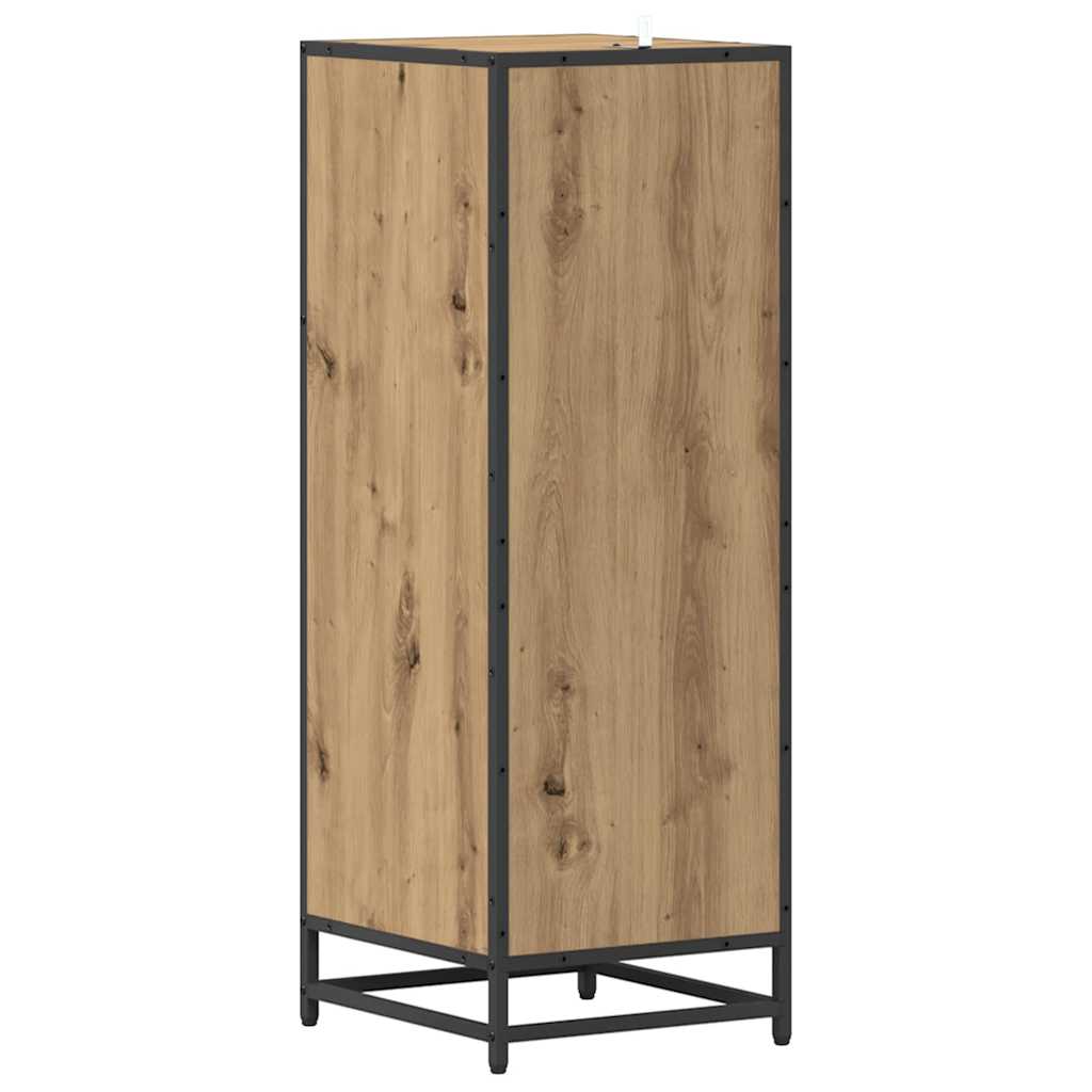 Badkamer Kast artisanaal eikenkleurig 35 x 37,5 x 100 cm