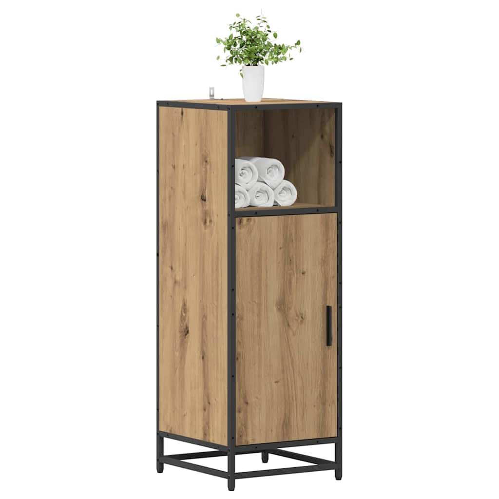 Badkamer Kast artisanaal eikenkleurig 35 x 37,5 x 100 cm