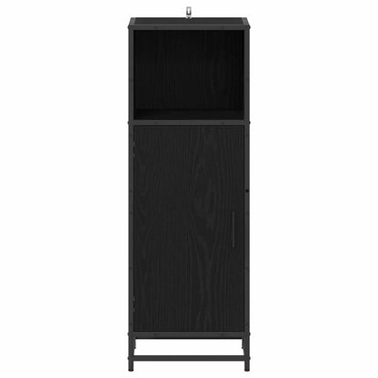 Badkamer Kast Zwart eiken 35 x 37,5 x 100 cm Bewerkt hout
