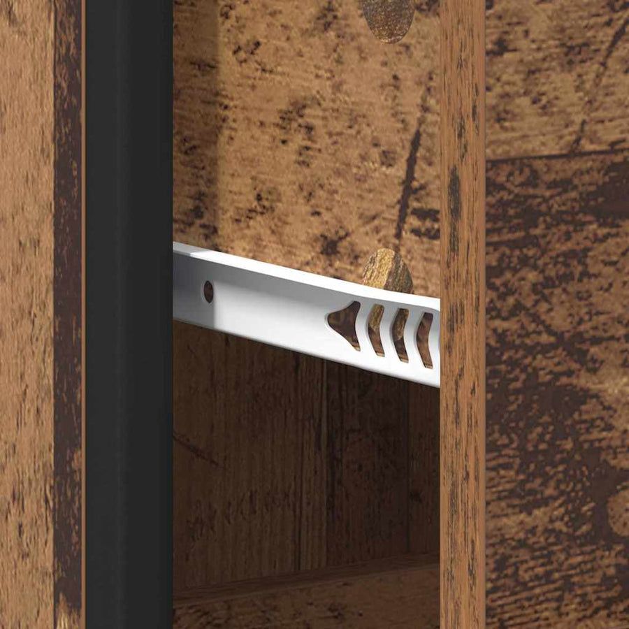 Badkamermeubelset Oud Hout 35 x 37,5 x 166 cm Bewerkt hout