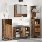 Badkamermeubelset 35x37,5x166 cm bewerkt hout oud hout