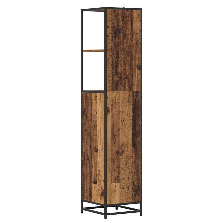 Badkamermeubelset Oud Hout 35 x 37,5 x 166 cm Bewerkt hout