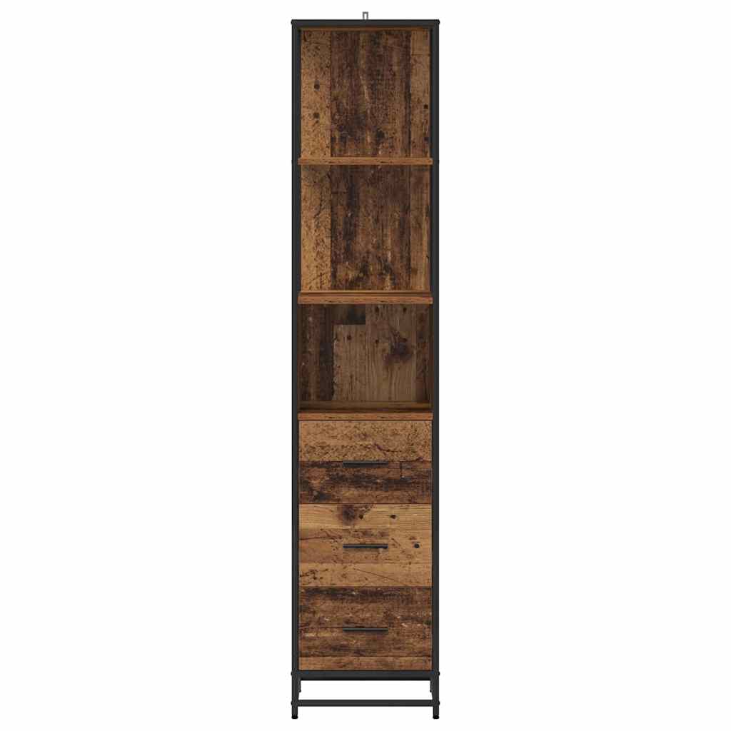 Badkamermeubelset Oud Hout 35 x 37,5 x 166 cm Bewerkt hout