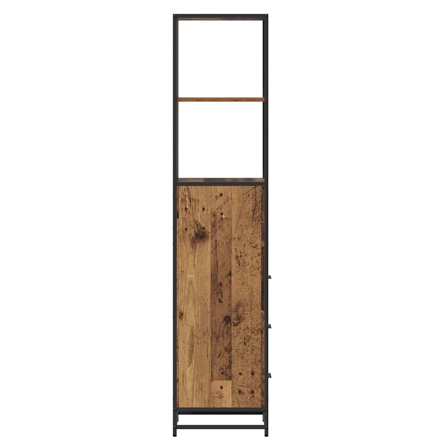 Badkamermeubelset Oud Hout 35 x 37,5 x 166 cm Bewerkt hout